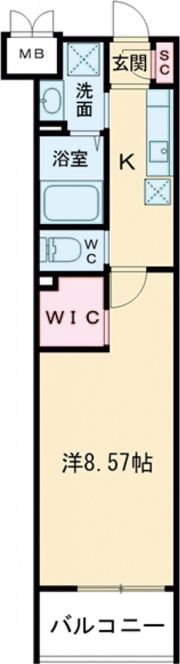 ウイングス三郎丸の間取り画像