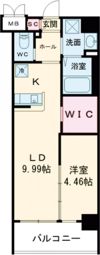 ウイングス三郎丸の間取り画像