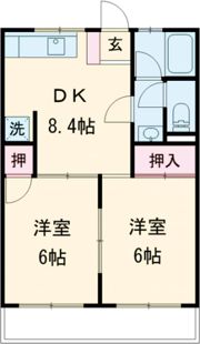 ハイツこみぞの間取り画像