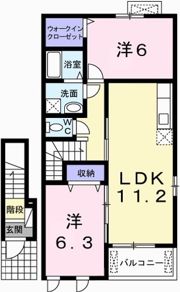 リヴァーサイドレジデンスBの間取り画像