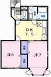 アメニティー北平野Aの間取り画像