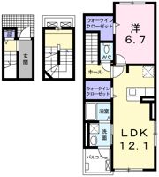 カサ・ヴィアーレⅡの間取り画像