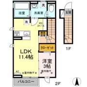 サン・ルミエール Bの間取り画像