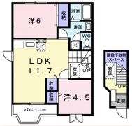 アネックスコートBの間取り画像