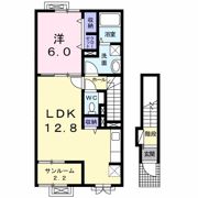 アパートメントながまち参番館の間取り画像