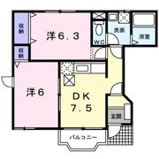 サンプラスⅡの間取り画像