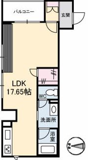 シャーメゾンステージ新山口駅前 A棟の間取り画像