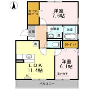 RUPOSE Ⅲの間取り画像