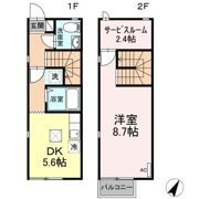 リースランドテクノ Dの間取り画像