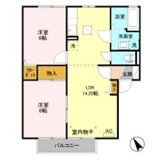 フラワーレジデンス北山 Eの間取り画像