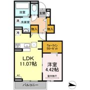 ソレイユ三原台 Bの間取り画像