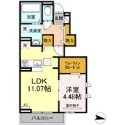 ソレイユ三原台 Bの間取り画像