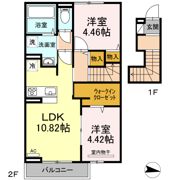 ソレイユ三原台 Bの間取り画像