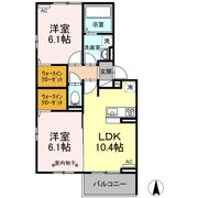 ヴィラクレストの間取り画像