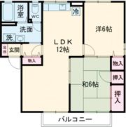 セジュール諏訪 Bの間取り画像