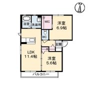 シャーメゾンハイネス A棟の間取り画像