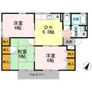 セジュール中相田 Ⅱ棟の間取り画像