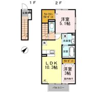 クラポンテMⅡの間取り画像