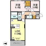 D-room藤崎の間取り画像