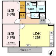 セジュールナガイの間取り画像