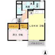 メゾン南本荘の間取り画像