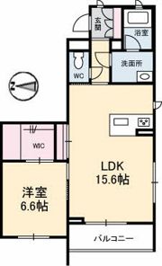 シャーメゾンステージ新山口駅前 A棟の間取り画像