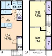 アンソレイユ Aの間取り画像