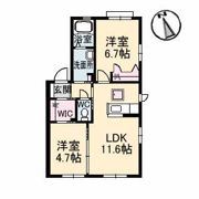 ハピネス西条E棟の間取り画像