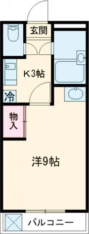カーサオガワの間取り画像