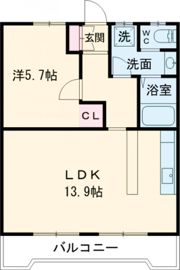 ハイツ東小浜の間取り画像