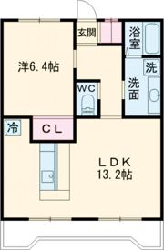 ハイツ東小浜の間取り画像