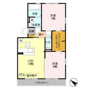 グランデュール55 Bの間取り画像