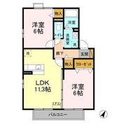 ソレアードの間取り画像