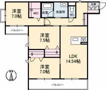シャーメゾンステージ新山口駅前の間取り画像