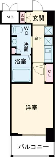エステムプラザ神戸水木通グランクロスの間取り画像