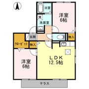 ハイカムール森 Bの間取り画像