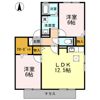 ハイカムール森 Bの間取り画像