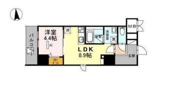 グランセジュール江坂 住居の間取り画像