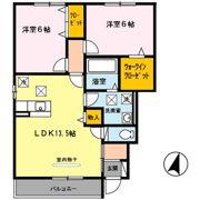 D-room秋月 B棟の間取り画像