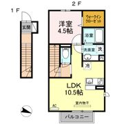 SW's riverside D-roomの間取り画像
