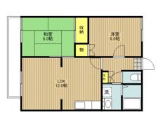 グランハイム岡田B棟の間取り画像