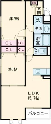 グランデェールの間取り画像