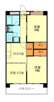 第2コーポみのるの間取り画像