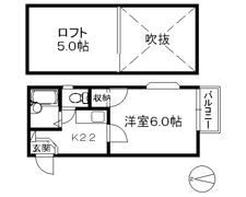 フレール姪浜の間取り画像