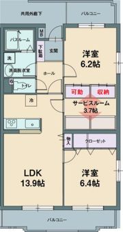 ガーデンヒルズ さくらの間取り画像