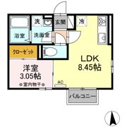 Dーroom八幡の間取り画像