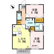 グランピュア Bの間取り画像