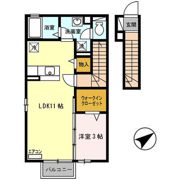 DーRoom蓬莱の間取り画像