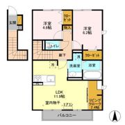 フェリス酒井根 Ⅰの間取り画像