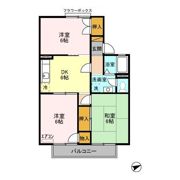 ローズハイム Bの間取り画像